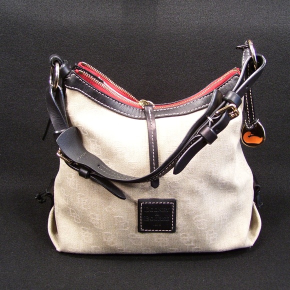 Dooney & Bourke Handbags - Dooney & Bourke Monogram Denim Hobo Tote